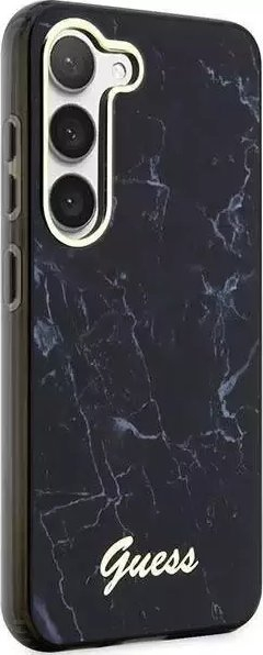 Futrollë Guess GUHCS23MPCUMAK për Samsung Galaxy S23 Plus, koleksioni Marble, hardcase, e zezë