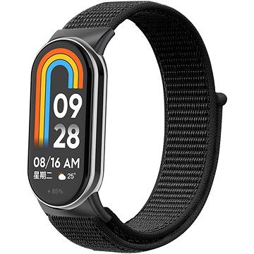 Rrip najloni Eternico Airy për Xiaomi Smart Band 8, i rregullueshëm, me mbyllje me rrip ngjitës, i zi