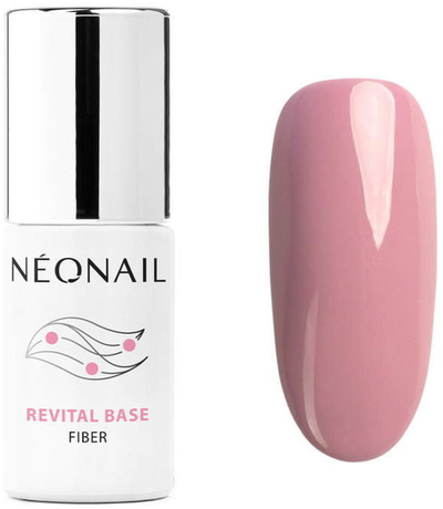Bazë xheli për thonj NeoNail Revital Base Fiber Warm Cover, 7.2ml, rozë e ngrohtë