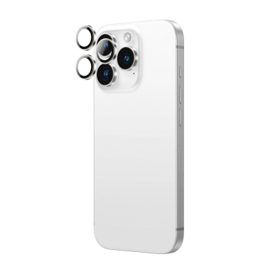 Заштита за леќи AMAZINGthing Supreme AR за iPhone 16 Pro Max, зацврстено стакло, антирефлексно, сребрено