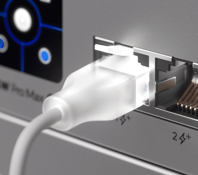 Kabllo rrjeti Ubiquiti UACC-Cable-Patch-EL-1M-W, RJ45, 1m, e bardhë