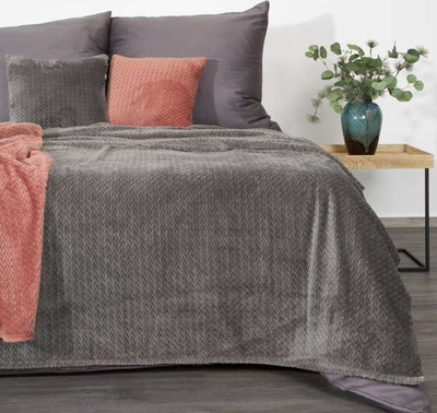 Batanije Eurofirany Blanket 367308, mikrofibër, 170x210cm, gri grafit