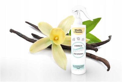 Spray freskues për rroba dhe brenda shpie Essentia Nature, me aromë vanilje dhe cashmere, 250 ml