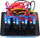 Panel kontrolli TurboWorks Switch F, 5 çelësa ON OFF, 2x USB 3.1A, blu