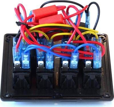 Panel kontrolli TurboWorks Switch F, 5 çelësa ON OFF, 2x USB 3.1A, blu
