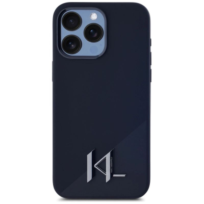 Заштитна маска за телефон Karl Lagerfeld силиконска, за iPhone 15 Pro, MagSafe, црна