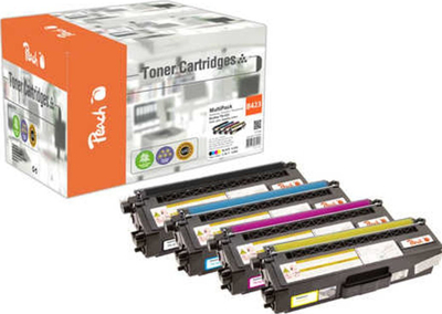 Set toner Peach PT798, 4 copë, i zi, cyan, magenta, i verdhë