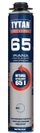 Монтажна пена TYTAN 65, 750ml, низок притисок, за пиштол
