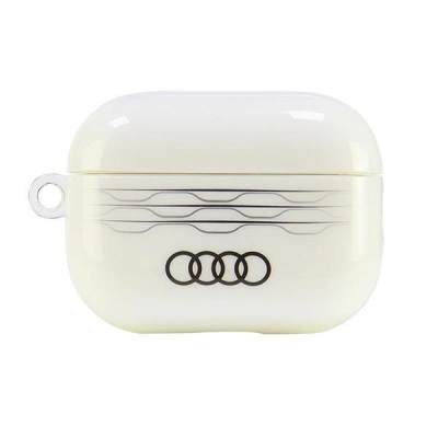 Kapak kufjesh Audi IML Geometric Pattern, për AirPods Pro 2, i bardhë