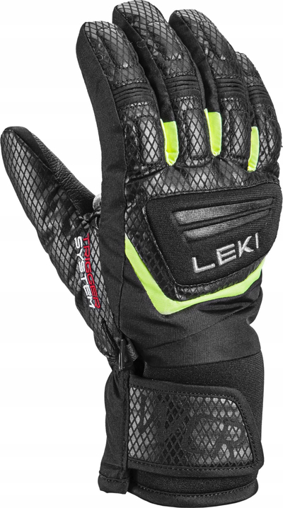 Ракавици за скијање LEKI WCR Team 3D Junior 2025/26, за деца, црни