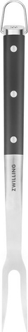 Pirun mishi Zwilling BBQ Plus për skarë, çelik inox, ngjyrë argjendtë