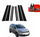 Foli mbrojtëse për shtyllat GrizzGlass BodyShield Carbon, set me 8 copë, për Volkswagen Touran I 2010-2015, ngjyrë e zezë karbon