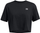 Спортска блуза Under Armour Boxy Crop Logo, кратки ракави, 100% полиестер, црна