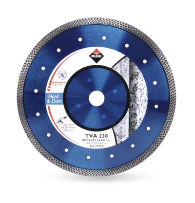 Disk diamanti Rubi Turbo Viper 230mm, për materiale të forta, për prerje të drejta