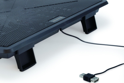 Bazë ftohëse për laptop Conceptronic THANA05B, USB, ventilator i qetë, e zezë