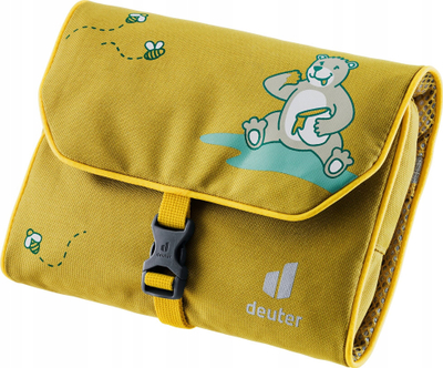 Çantë tualeti për fëmijë Deuter Wash Bag Kids, me grep varës, poliester, e verdhë