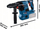 Çekiç rrotullues pa fishë Bosch GBH 18V-28 CF Professional, 18V, me bateri, blu