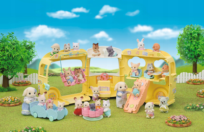 Autobus lodër Rainbow Fun Nursery Bus, me dy kate, me 28 vende, shumëngjyrësh