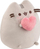 Lodër pelushi Pusheen me zemër, 24cm, gri shumë e butë