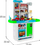 Kuzhinë lodër Ramiz Kitchen My Little Chef, me sobë interaktive, rubinet me ujë, blu jeshile