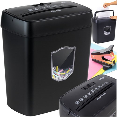 Shredder dokumentesh Izoxis, prerje me shirita, kosh 12.5L, ngjyrë e zezë