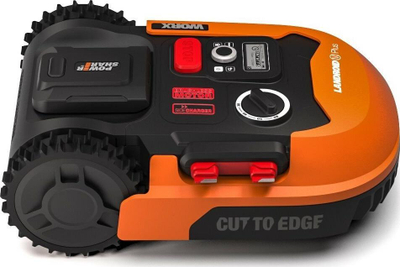 Robot kositës bari Worx WR165E, 500 m², 18 cm, portokalli