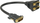 Splitter DVI Wentronic Goobay 68740, DVI D 24 pin, 1x mashkull në 2x femër, i zi