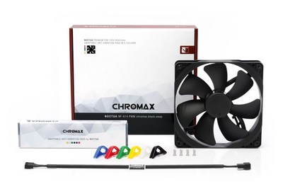 Ладилник Noctua NF-A14 PWM chromax.black.swap, 14 cm
