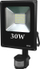 Reflektor me sensor lëvizjeje Volteno Slim IP65 (VO0768), LED, 30W, i zi