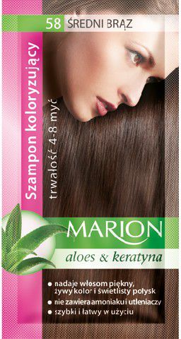 Shampon ngjyrues për flokë Marion, nr. 58, 40 ml, kafe