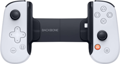 Kontroller loje Backbone One PlayStation për iPhone, Lightning, dizajn teleskopik, bardh e zezë