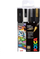 Set markerë POSCA PC-5M, 4 copë, majë mesatare 1.8-2.5mm, shumëngjyrësh