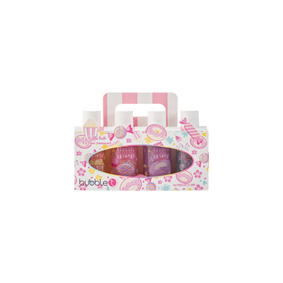 Set Shkumë T Cosmetics - flluska të banjës Sweetea Shkumë Bath Collection, 4 x 100 ml