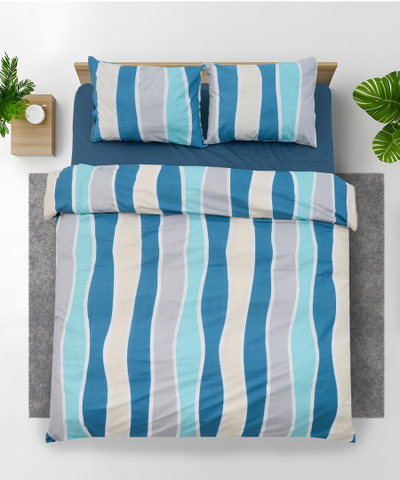 Set mbulesash dopio Heinner Potos, 200x220cm, pambuk 100%, shumëngjyrësh