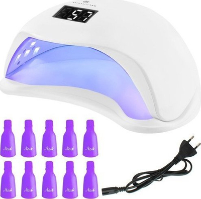 Llambë UV për thonj Nail Dryer 6462, 48W, me ekran digjital, e bardhë
