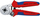 Presa krimpimi Knipex 97 55 04 për tubeta ferrule, me doreza të rehatshme