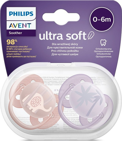Biberon Philips Avent SCF091/09, 0-6 muaj, silikoni, për goca