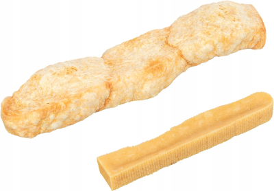 Shkop përtypës për qen Cheese For Chewing, djathë i tharë, 13.5 cm, bezhë