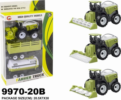 Set lodrash Woopie Farm Tractor, traktor ferme, shumëngjyrësh