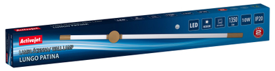 Llambë murale LED Activejet AJE LUNGO Patina, 1350lm, IP20, ngjyrë patina