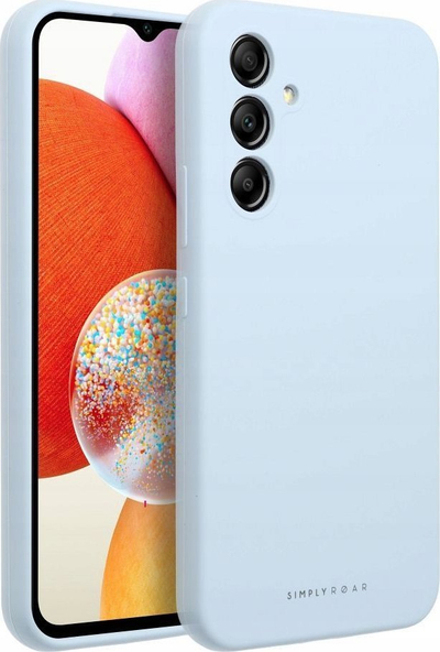 Mbrojtëse telefoni Roar Cloud Skin për Samsung Galaxy A14 4G, silikon, blu e çelët