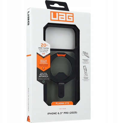 Futrollë telefoni Urban Armor Gear Plasma XTE, 6.3", me këmbë qëndrese, e zezë