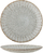 Pjatë Creative Collection Fleur, stoneware, dizajn rustic, gri e hapur