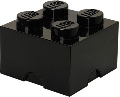 Kuti ruajtje LEGO Container 4, plastike, e zezë