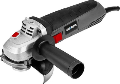 Mulli këndor Graphite 900W, disk 125mm, 3000-12000 rpm, gri