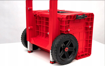 Kuti veglash Qbrick System Pro Cart 2.0 Plus, me rrota, e papërshkueshme nga uji, e zezë