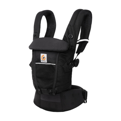 Mbajtëse bebe Ergobaby Adapt Soft Flex Mesh, ergonomike, me rrjetë ajrosëse, e zezë Onyx