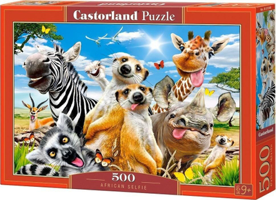 Puzzle Castorland African Selfie, 500 copa, shumëngjyrësh