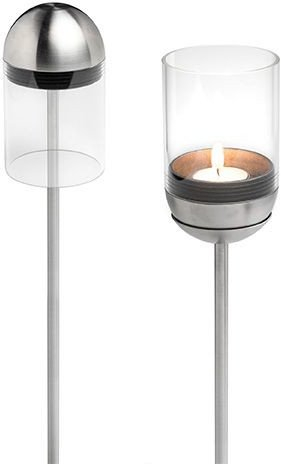 Shtyllë për qiri Hoefats Gravity Candle Pole, 120cm, metal, argjendtë