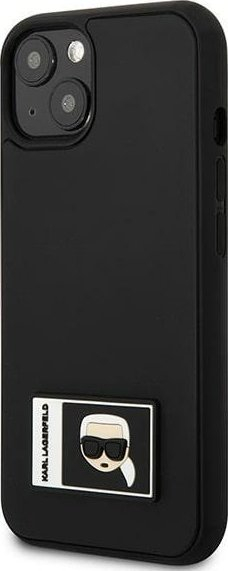Mbulesë telefoni Karl Lagerfeld Ikonik Patch, për iPhone 13 mini 5.4", hardcase, e zezë